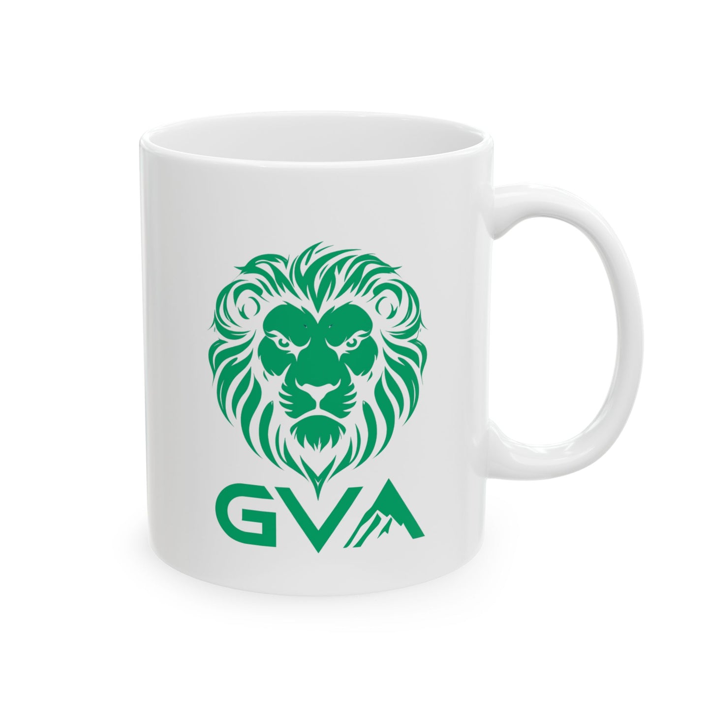 GVA Ceramic Mug – Glossy Finish, 11oz & 15oz, Dishwasher & Microwave Safe