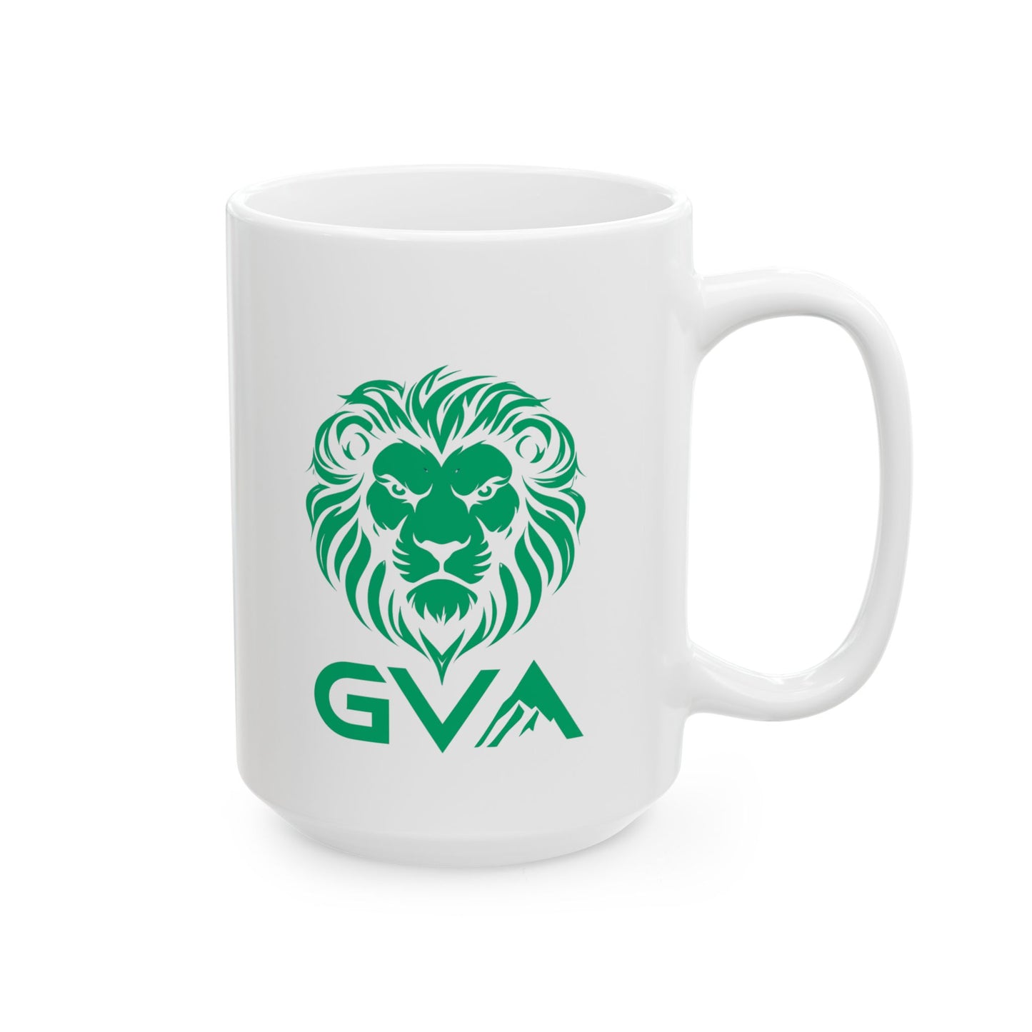 GVA Ceramic Mug – Glossy Finish, 11oz & 15oz, Dishwasher & Microwave Safe