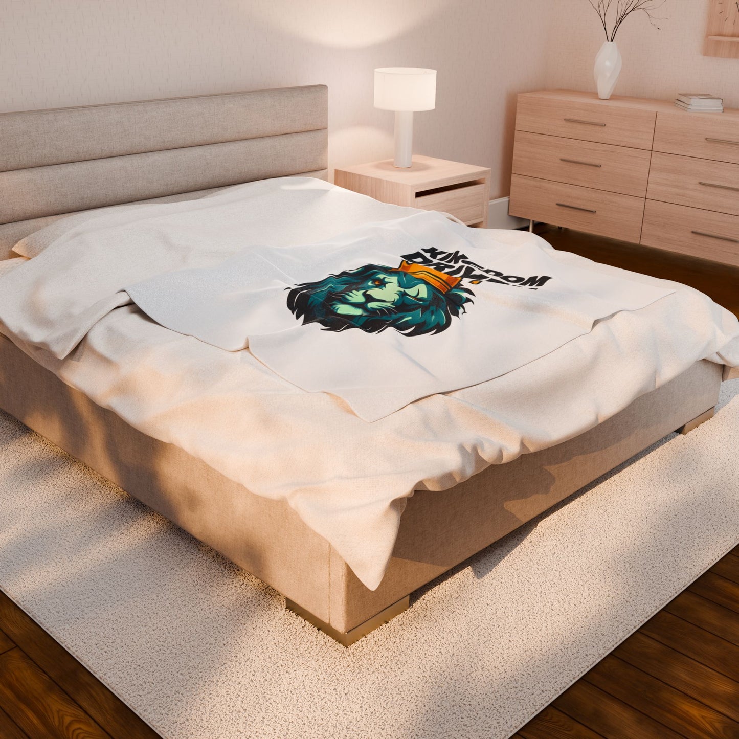 Kingdom Driven Velveteen Plush Blanket – Ultra-Soft, Warm & Durable for Home & Gifts