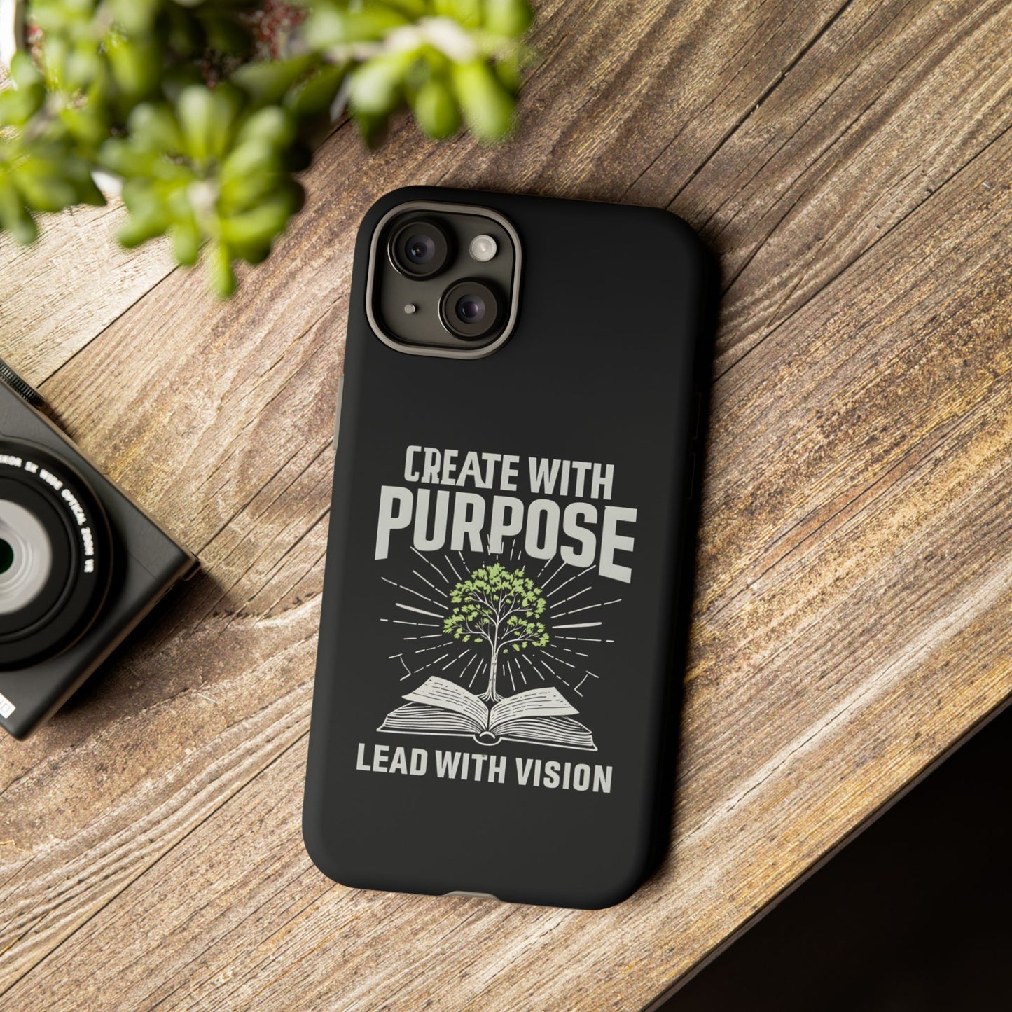 Create with Purpose Phone Case - Inspirational Design for iPhone 12 to iPhone 16