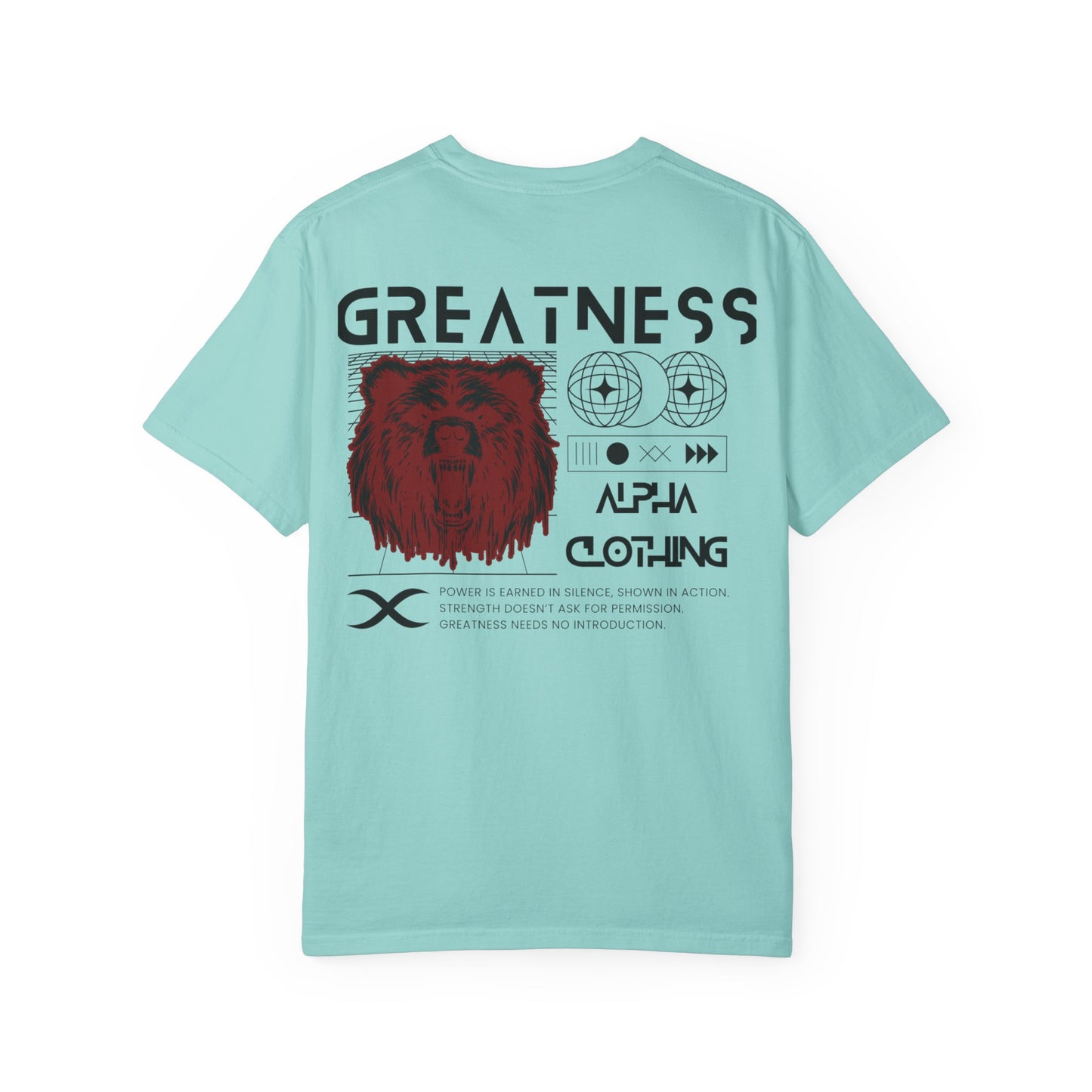 Greatness (Black&Red) Unisex Garment-Dyed T-Shirt – Soft, Durable & Comfortable Everyday Wear