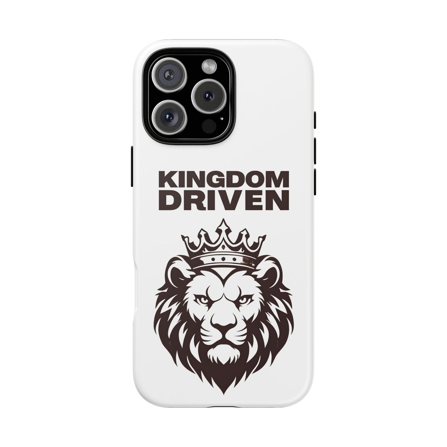 Kingdom Driven Phone Case - Lion Crown Design for iPhone 12 to iPhone 16