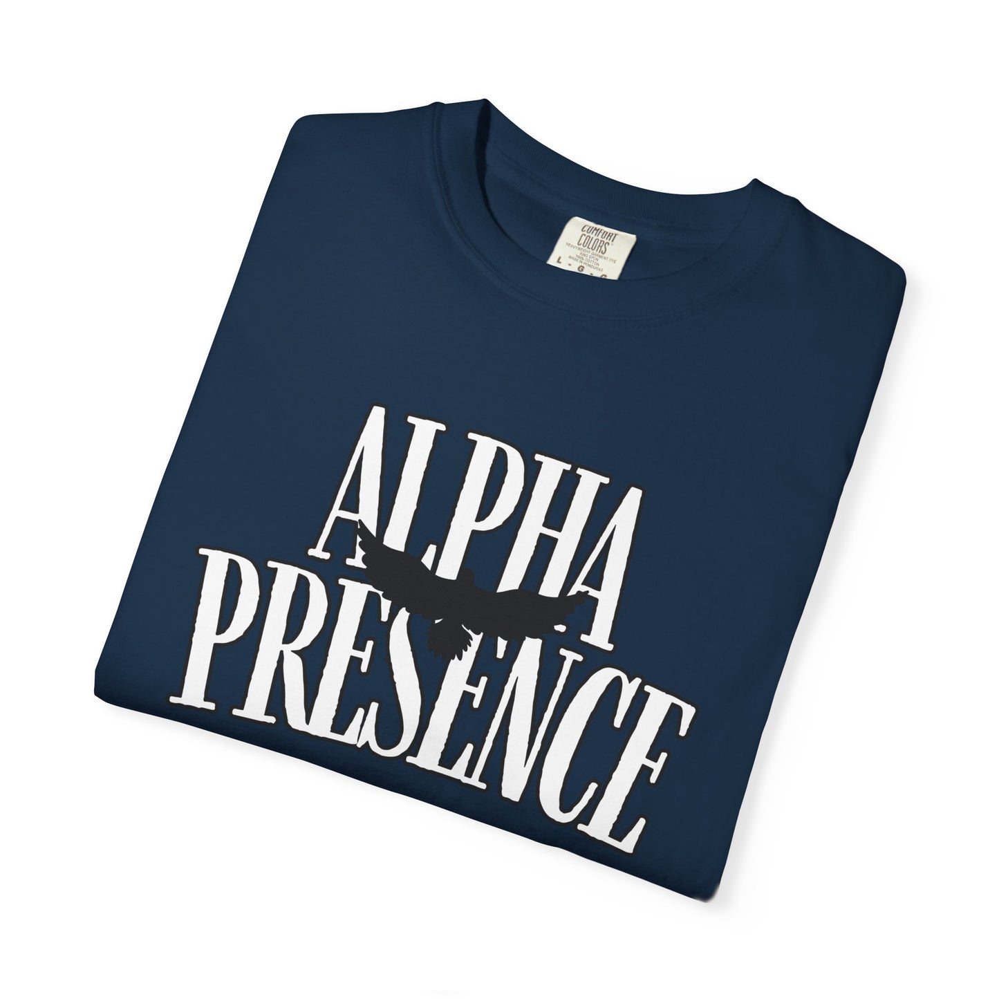 Alpha Presence Unisex Garment-Dyed T-Shirt – Casual Everyday Fit, Streetwear Vibes, Gift for Him or Her, Soft Cotton