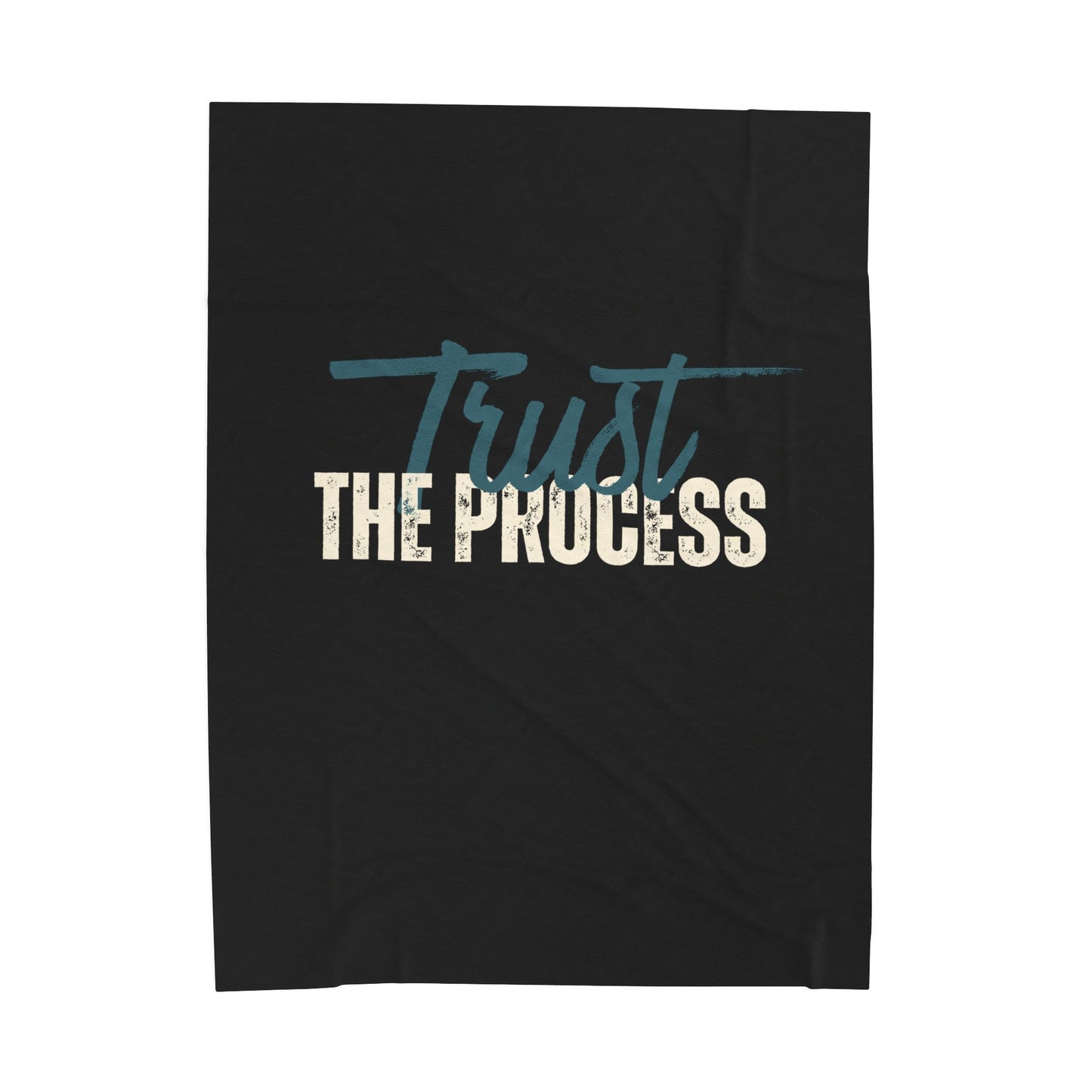 Trust the Process Velveteen Plush Blanket | Cozy Throw, Inspirational Home Décor, Motivational Gift, Relaxation Blanket