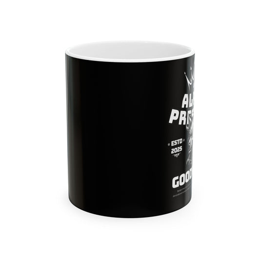 Ceramic Coffee Mug, Alpha Presence (Wolf) | Gift for Coffee Lovers,  Office Decor,