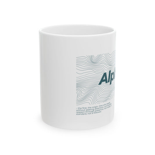 Ceramic Coffee Mug, Alpha Waves (TOW) | Gift for Coffee Lovers,  Office Decor,