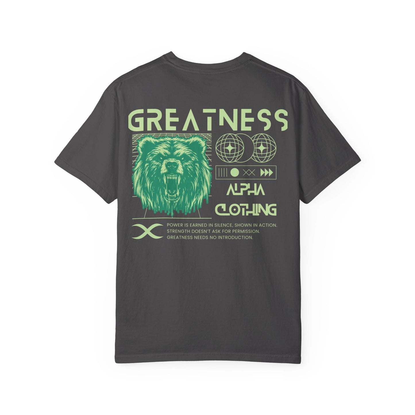 Greatness (Lime) Unisex Garment-Dyed T-Shirt – Soft, Durable & Comfortable Everyday Wear