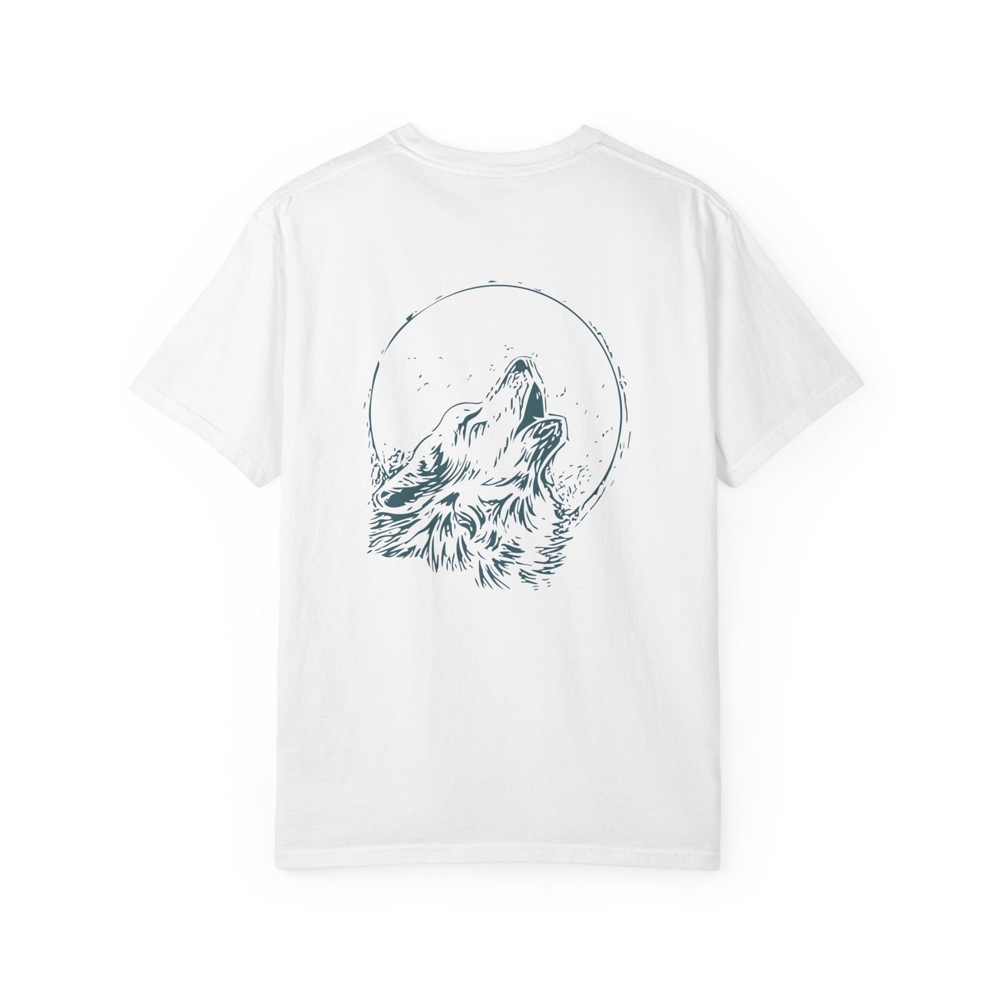 GVA Howling Wolf (Teal) Unisex Garment-Dyed T-Shirt – Soft, Durable & Comfortable Everyday Wear