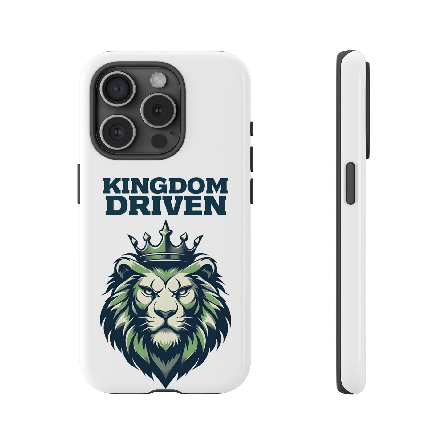 Kingdom Driven Phone Case - Lion Crown Design for iPhone 12 to iPhone 16