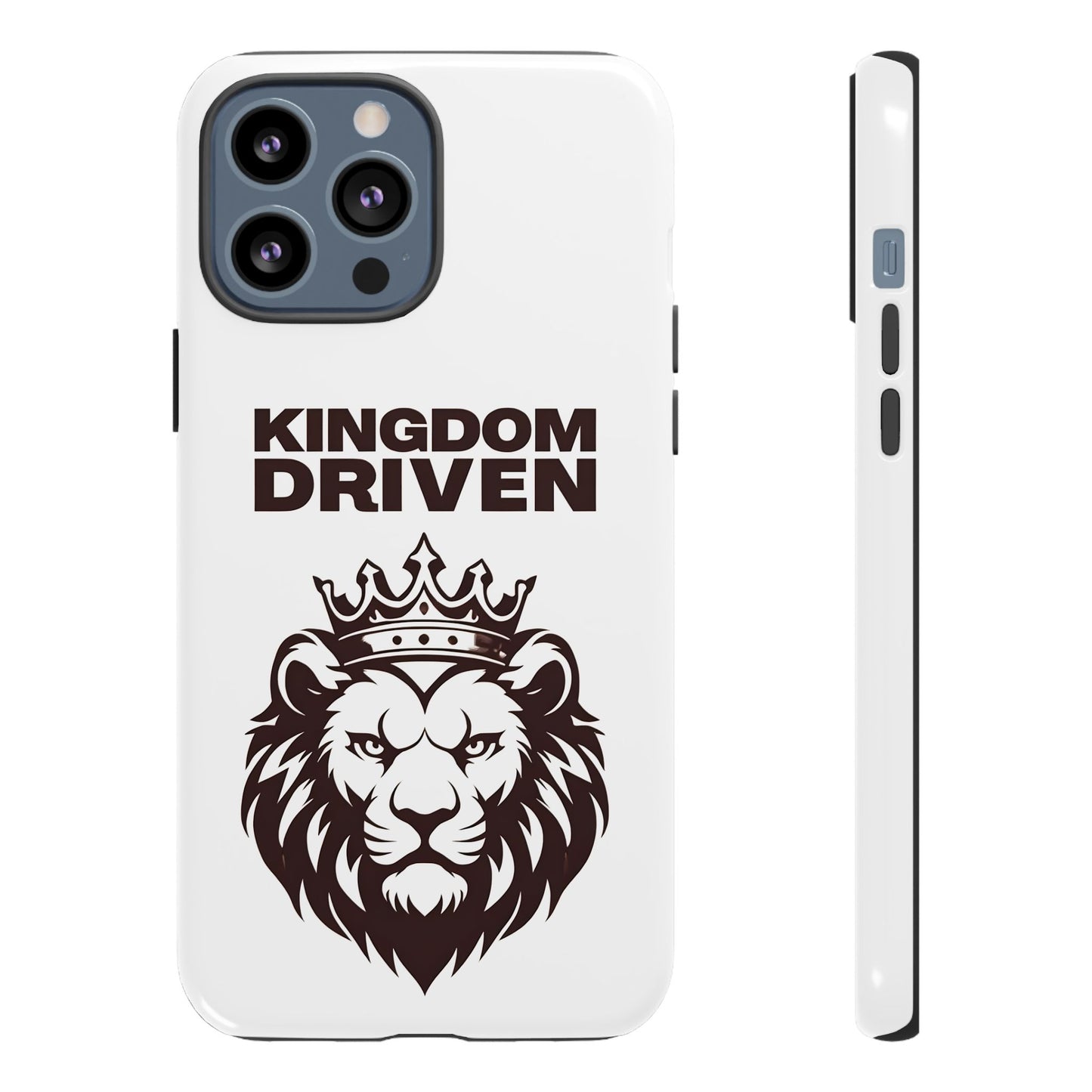 Kingdom Driven Phone Case - Lion Crown Design for iPhone 12 to iPhone 16