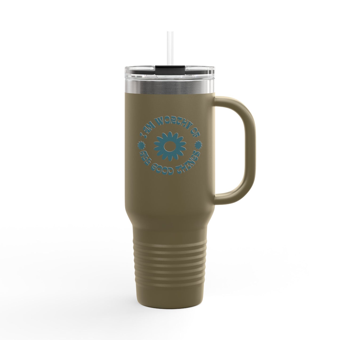Worthy Insulated Travel Mug – 40oz Stainless Steel, Leak-Proof & Double-Wall Insulated