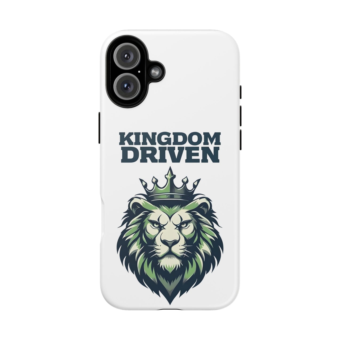 Kingdom Driven Phone Case - Lion Crown Design for iPhone 12 to iPhone 16