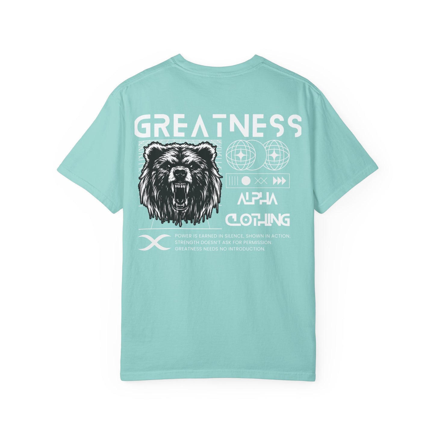 Greatness (White) Unisex Garment-Dyed T-Shirt – Soft, Durable & Comfortable Everyday Wear
