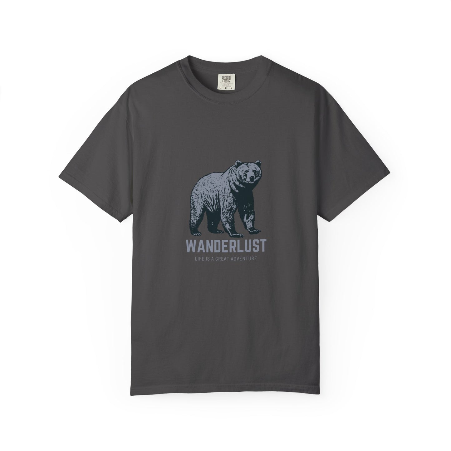 Wanderlust (Grey) Unisex Garment-Dyed T-Shirt – Soft, Durable & Comfortable Everyday Wear