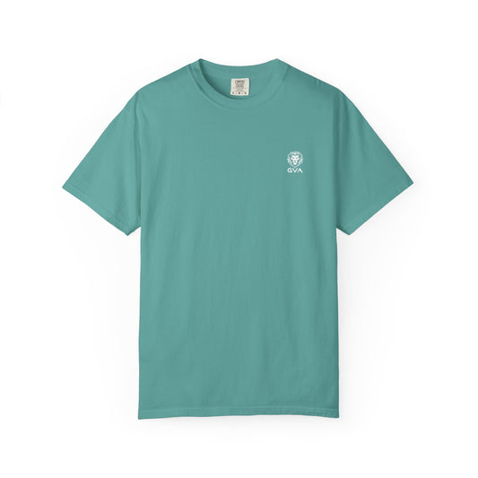 GVA Alpha Presence Unisex Garment-Dyed T-Shirt – Casual Everyday Fit, Streetwear Vibes, Gift for Him or Her, Soft Cotton