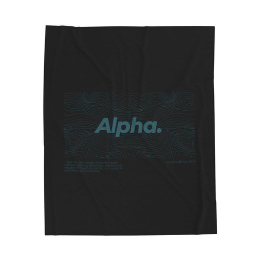 Alpha Waves Plush Blanket (TOB) | Cozy Home Decor, Relaxation Blanket