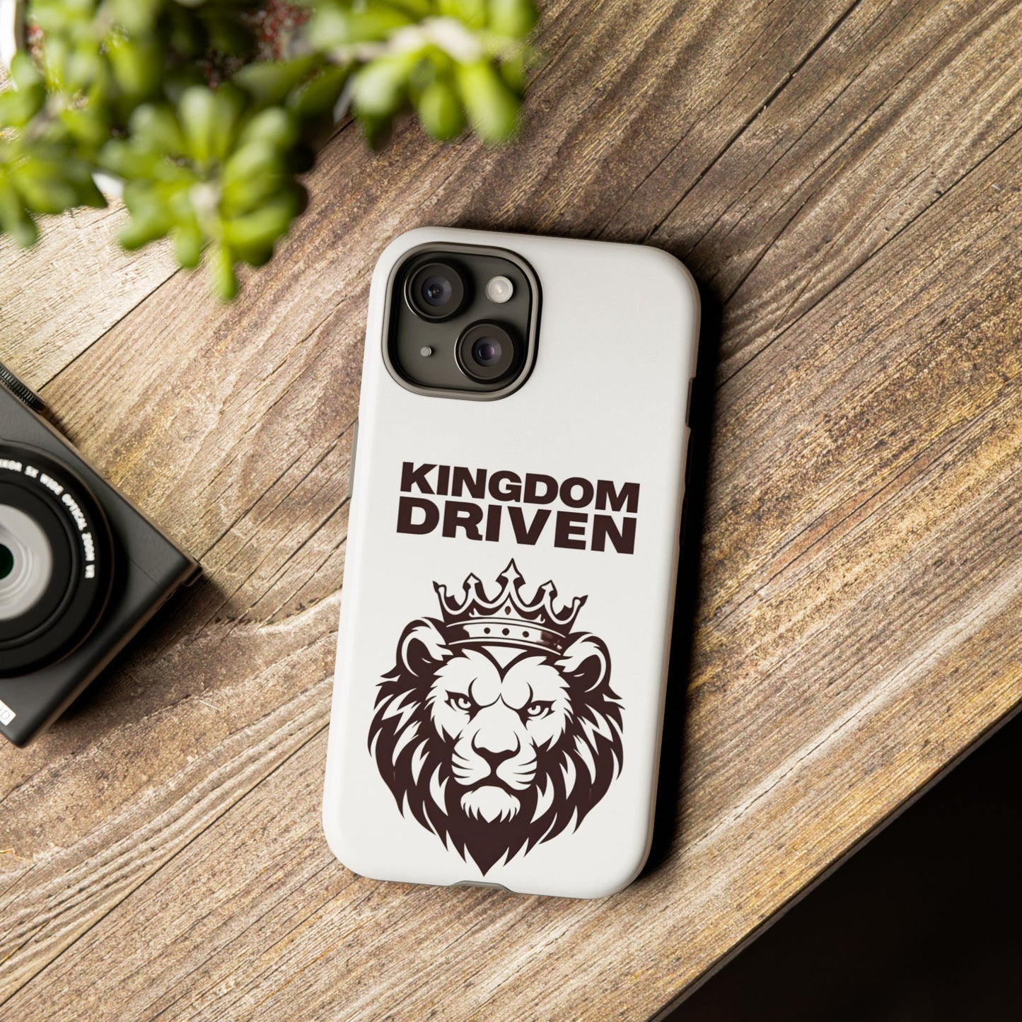 Kingdom Driven Phone Case - Lion Crown Design for iPhone 12 to iPhone 16