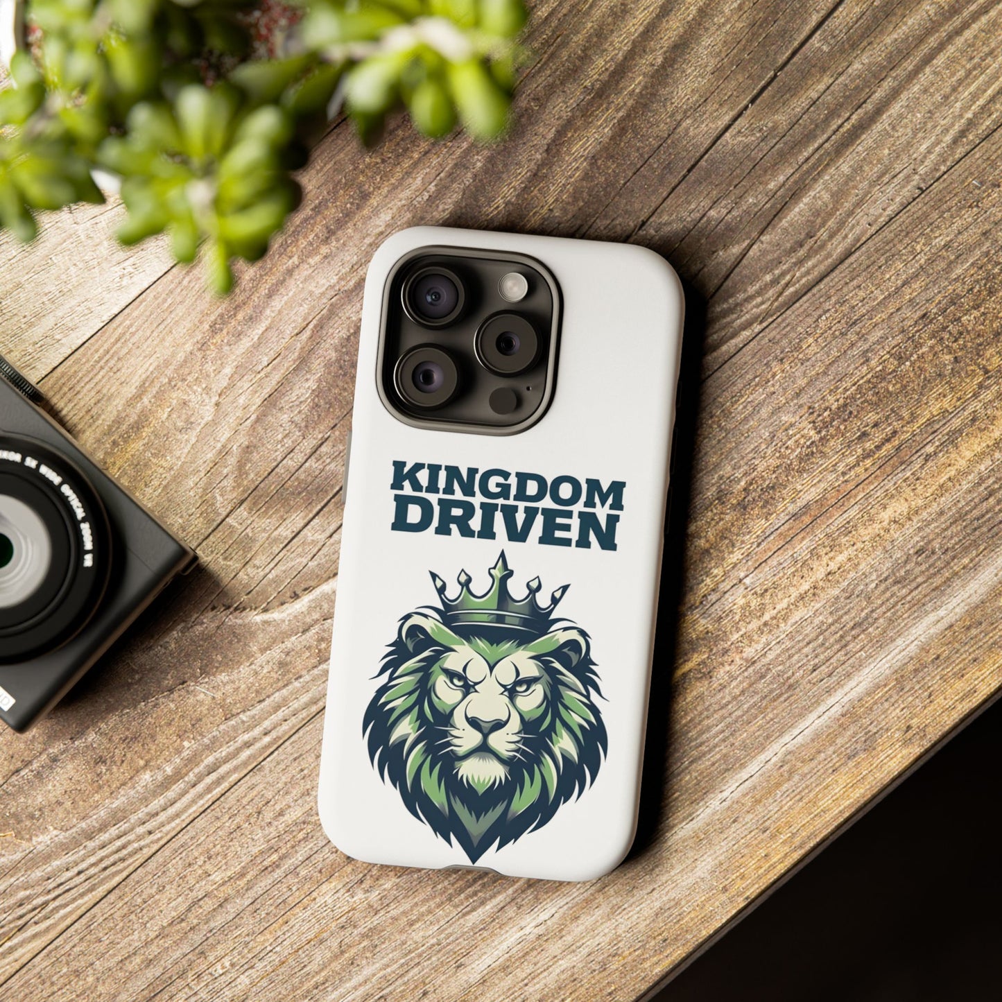 Kingdom Driven Phone Case - Lion Crown Design for iPhone 12 to iPhone 16