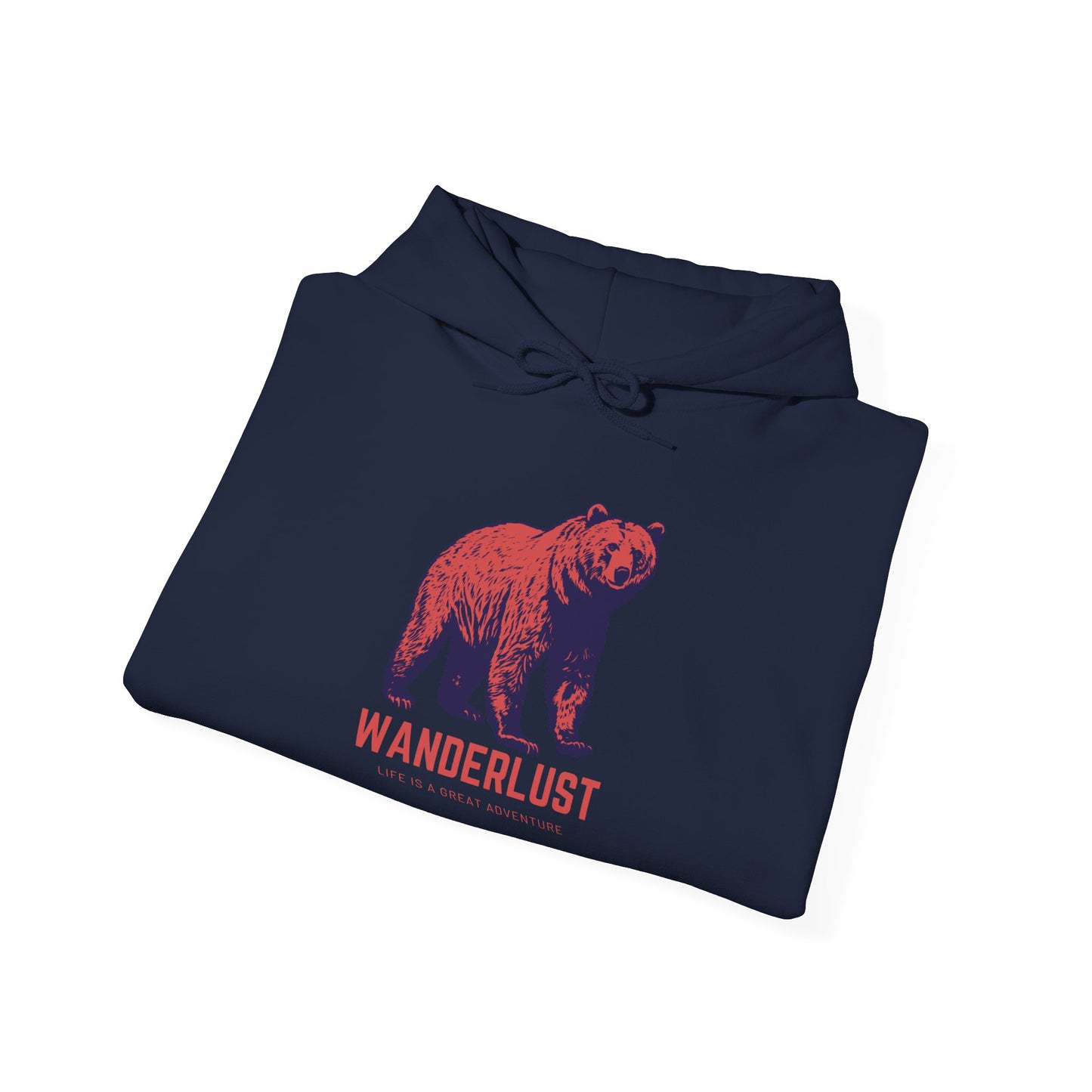 Wanderlust Hoodie (Red)| Unisex Motivational Hoodie, Casual Outfit, Sportswear Gift, Inspirational Apparel