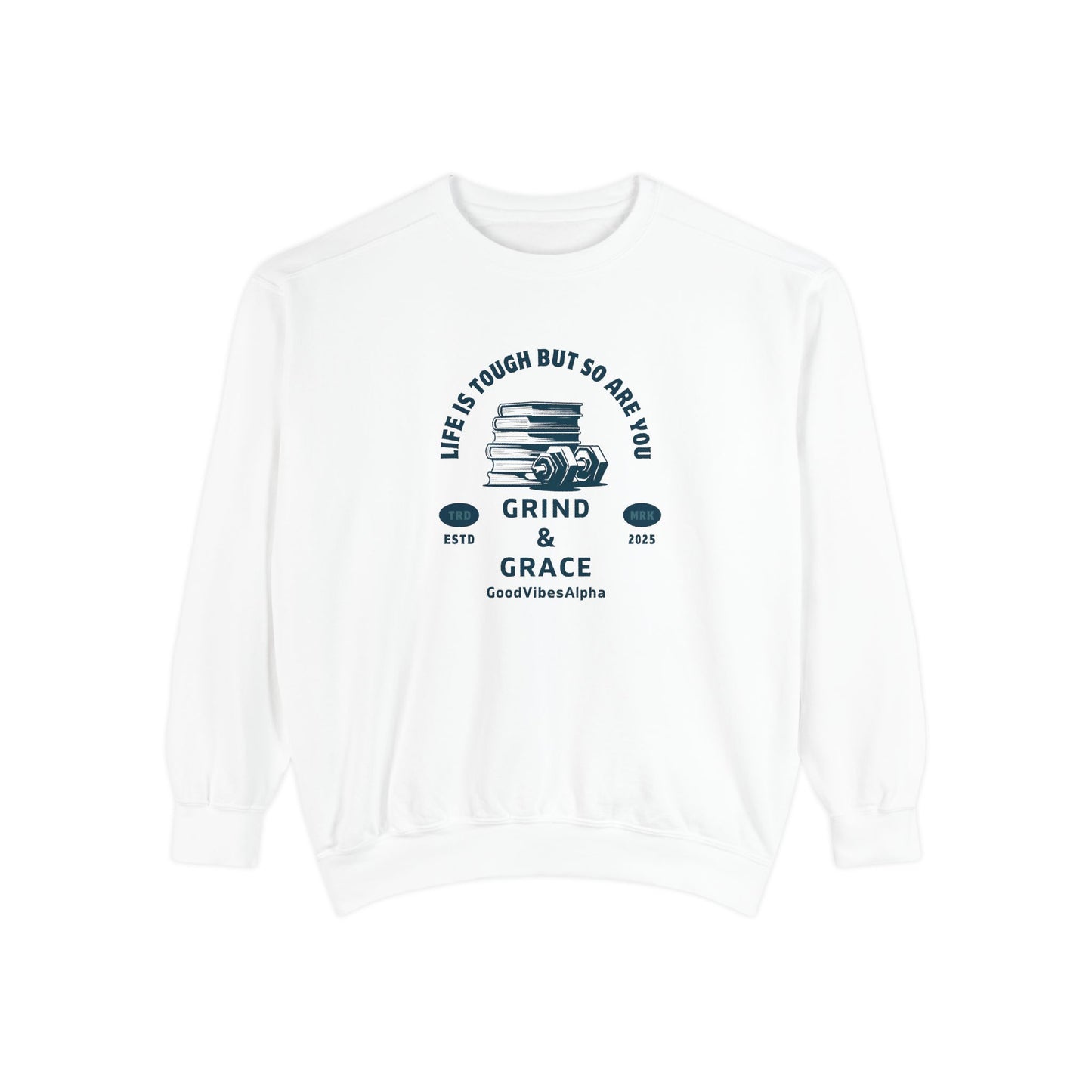 Grind & Grace Unisex Heavyweight Sweatshirt – Soft, Warm & Durable for Everyday Comfort