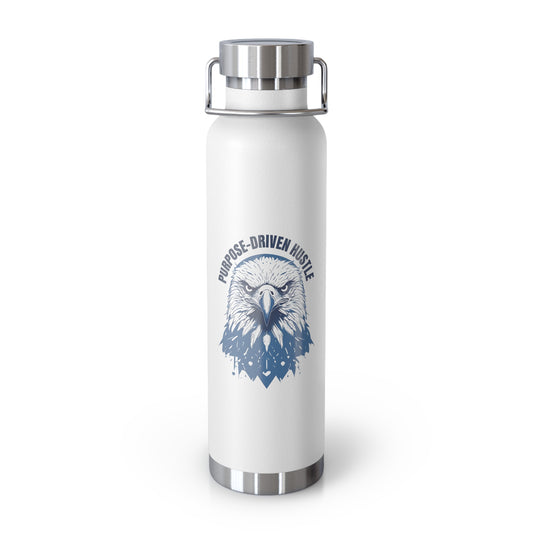 Purpose-Driven Hustle 22oz Copper Vacuum Insulated Bottle – Durable, Leak-Proof, Keeps Drinks Hot or Cold