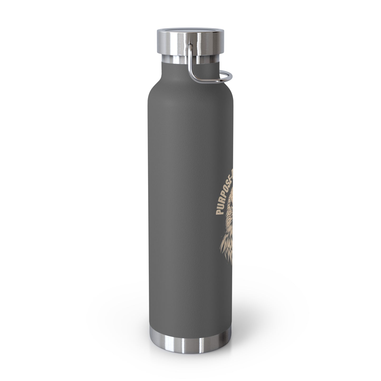 Purpose-Driven Hustle Insulated Water Bottle – 22oz Copper Vacuum, Double-Wall Stainless Steel, Hot & Cold Retention
