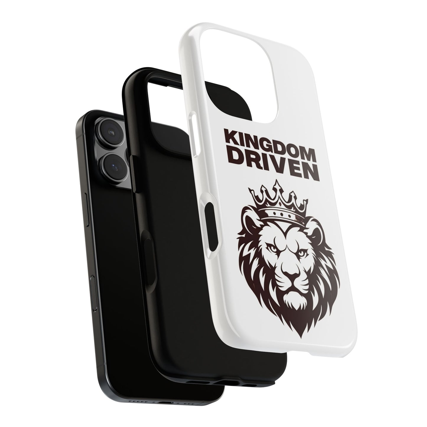Kingdom Driven Phone Case - Lion Crown Design for iPhone 12 to iPhone 16
