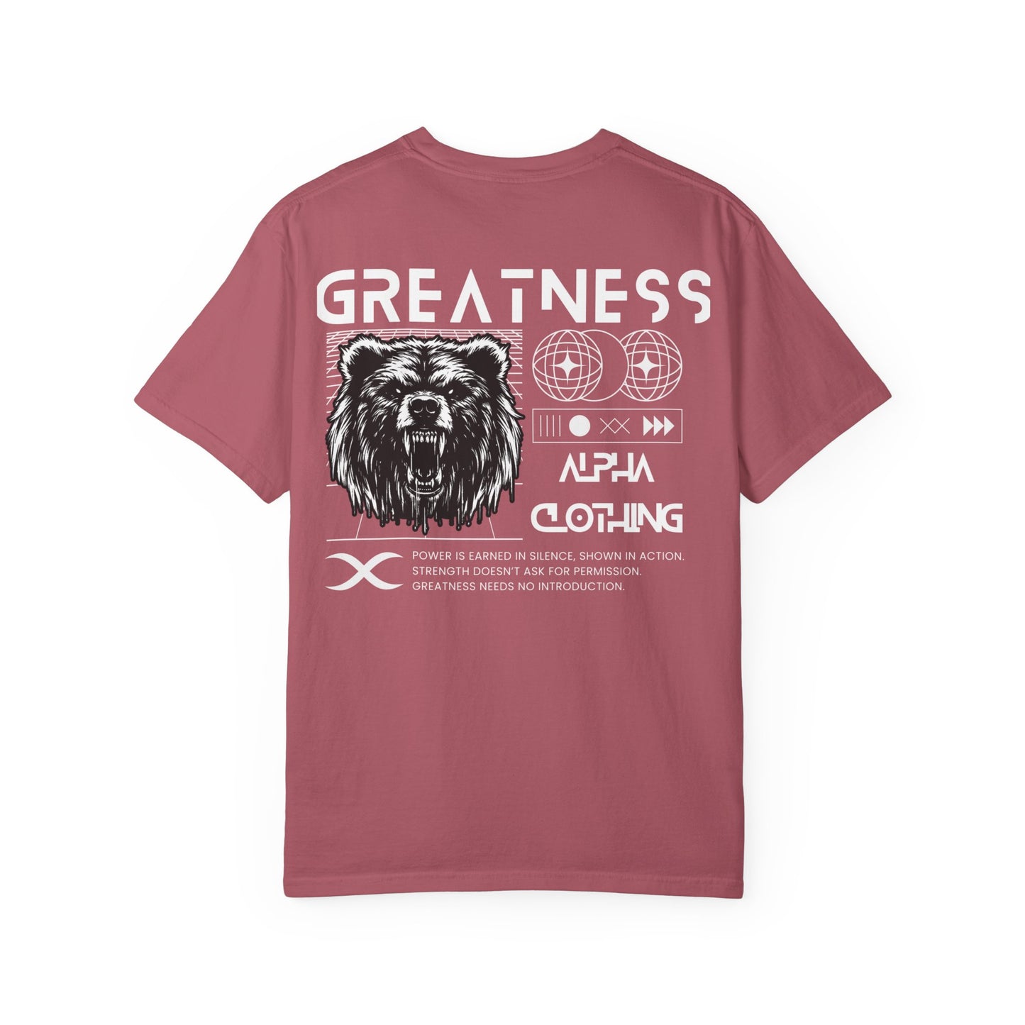 Greatness (White) Unisex Garment-Dyed T-Shirt – Soft, Durable & Comfortable Everyday Wear