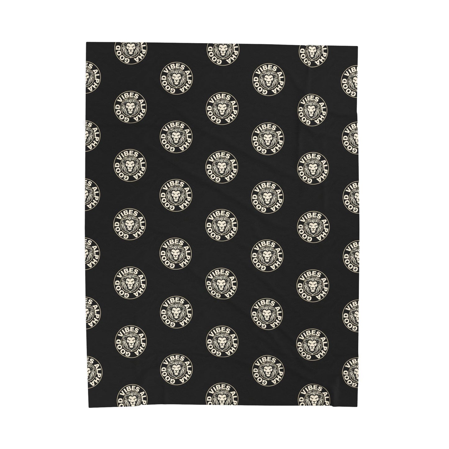 GVA2 (Ivory) Velveteen Plush Blanket | Cozy Throw, Inspirational Home Décor, Motivational Gift, Relaxation Blanket