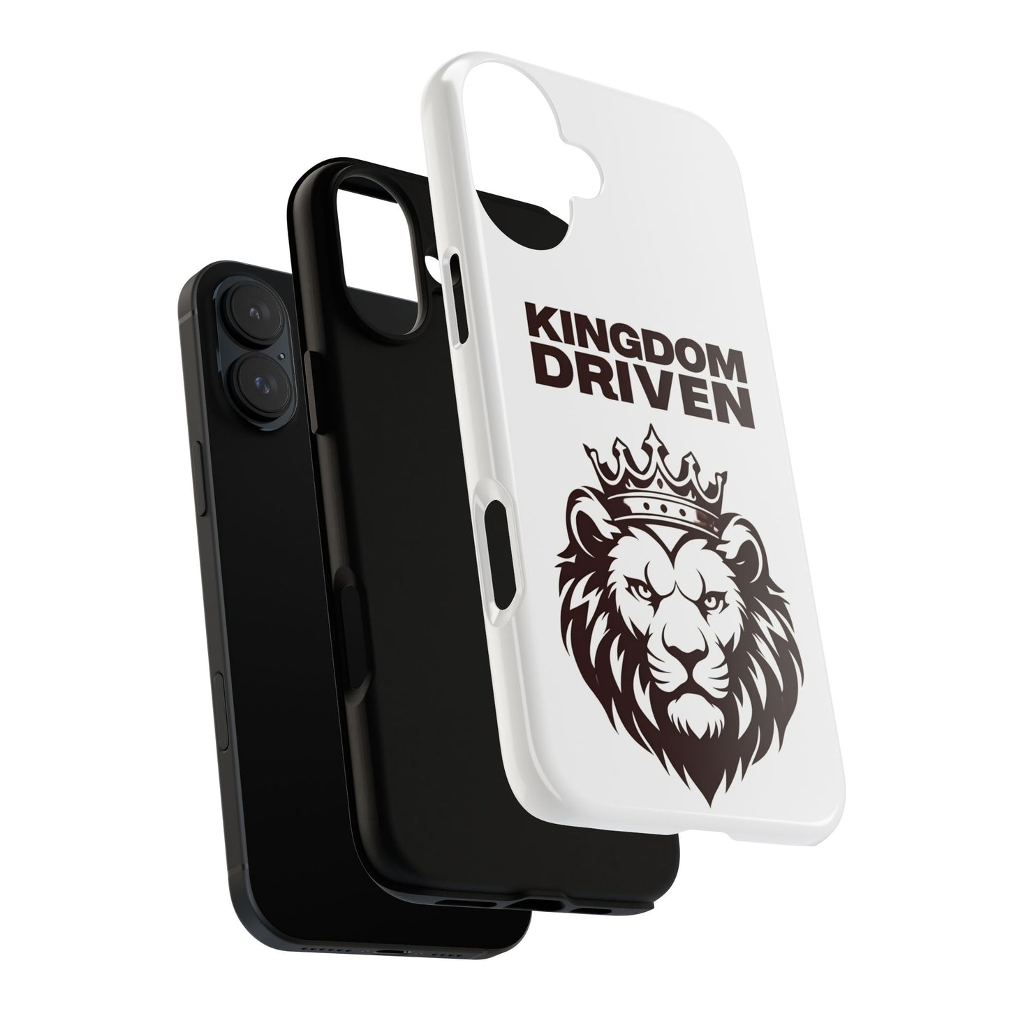 Kingdom Driven Phone Case - Lion Crown Design for iPhone 12 to iPhone 16