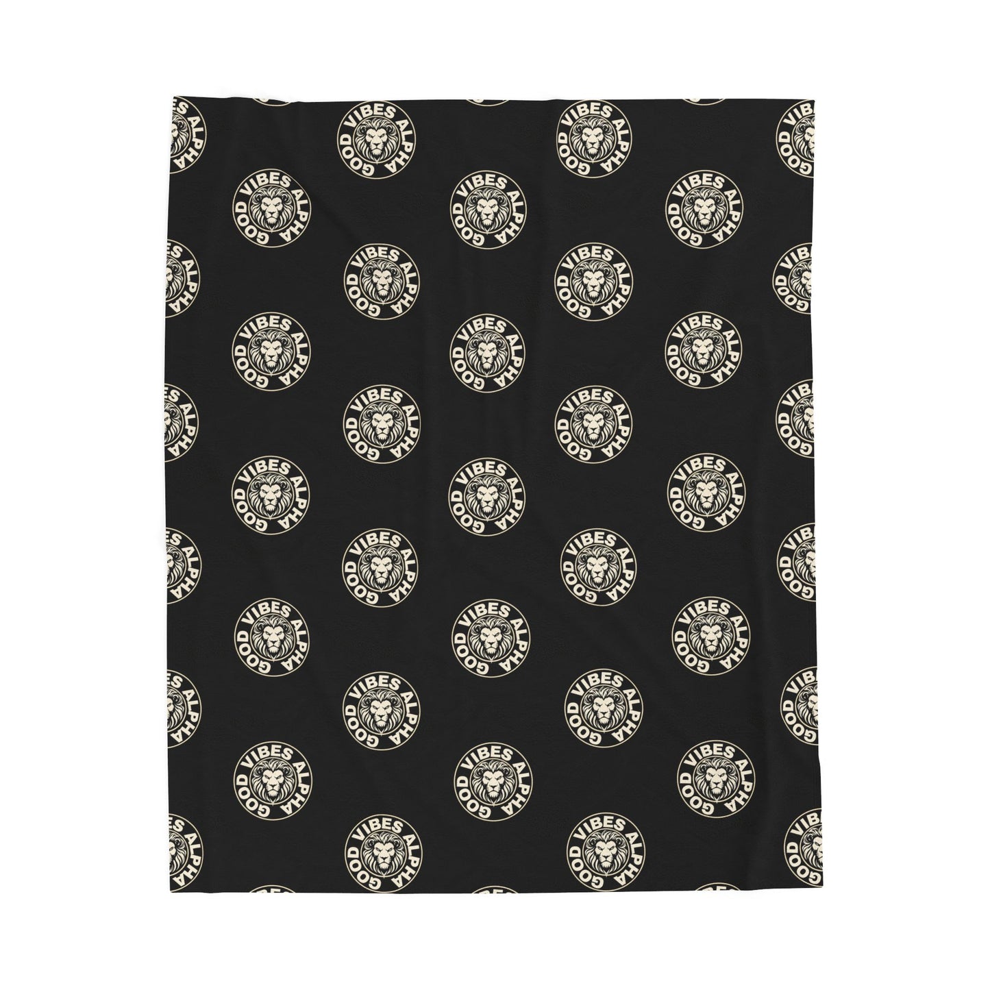 GVA2 (Ivory) Velveteen Plush Blanket | Cozy Throw, Inspirational Home Décor, Motivational Gift, Relaxation Blanket