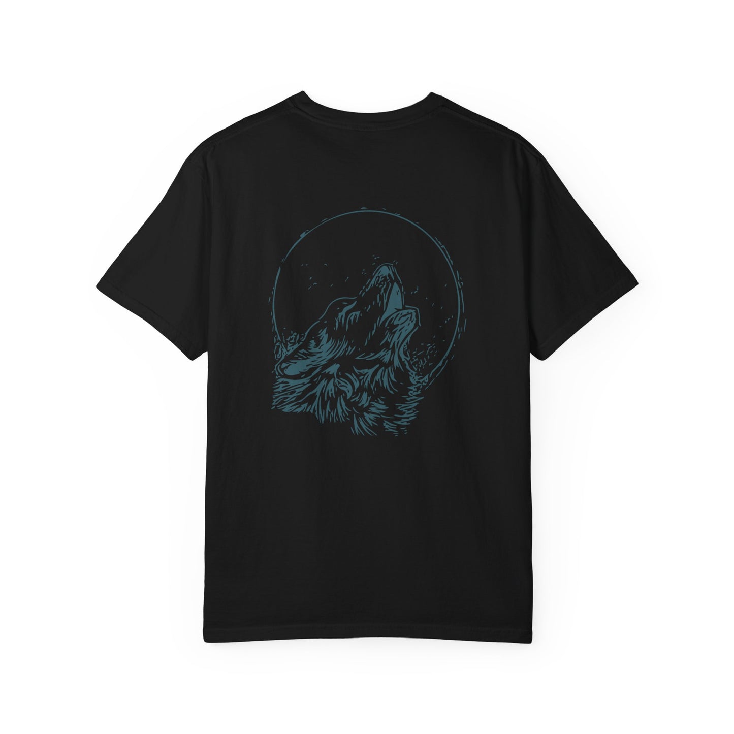 GVA Howling Wolf (Teal) Unisex Garment-Dyed T-Shirt – Soft, Durable & Comfortable Everyday Wear