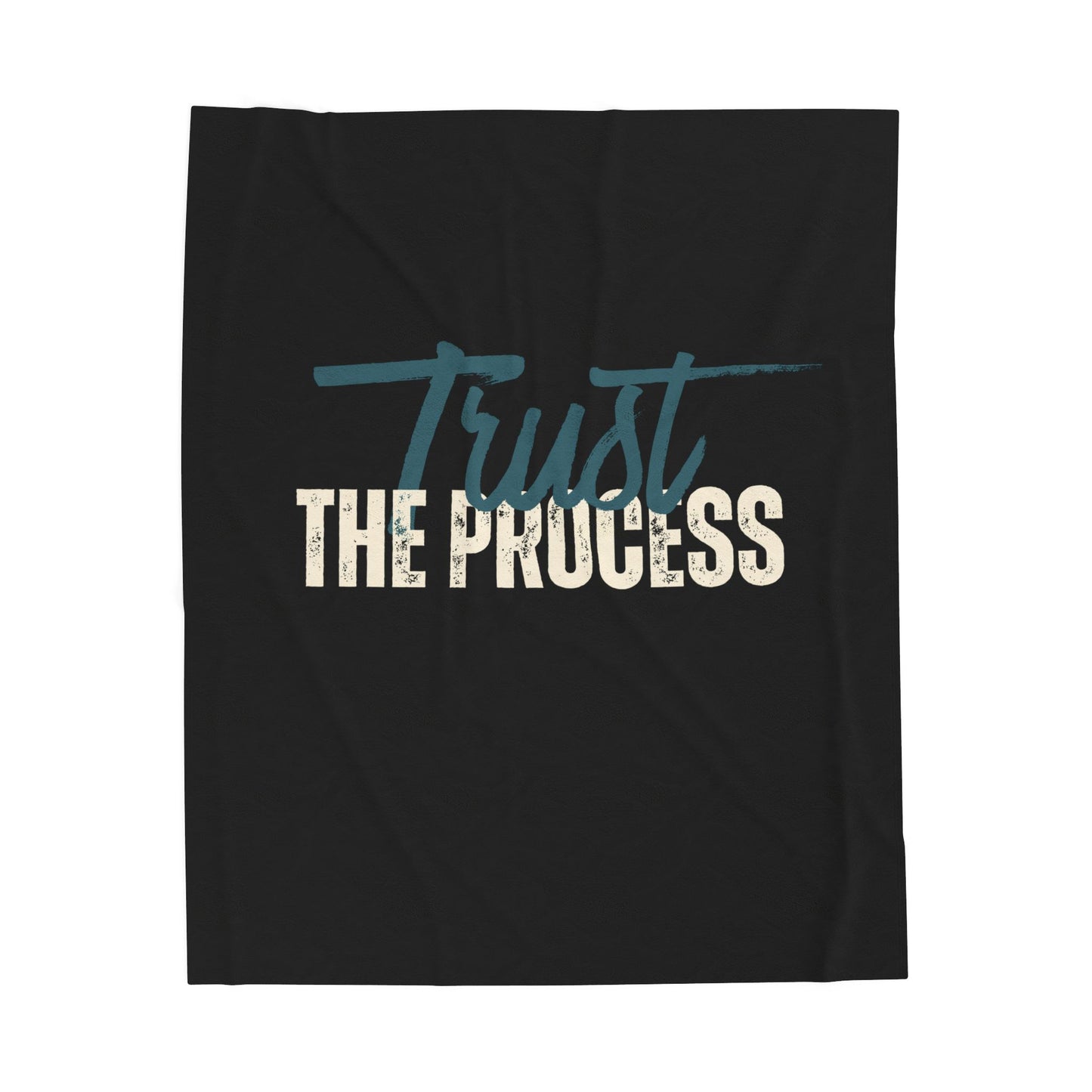 Trust the Process Velveteen Plush Blanket | Cozy Throw, Inspirational Home Décor, Motivational Gift, Relaxation Blanket