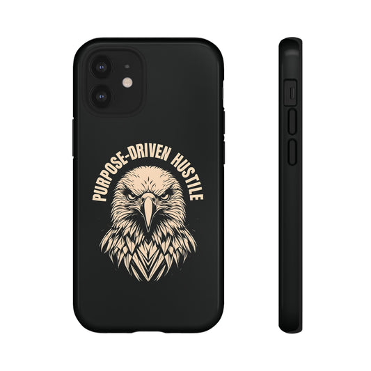 Purpose-Driven Hustle Phone Case - Eagle Design for iPhone 12 to iPhone 16