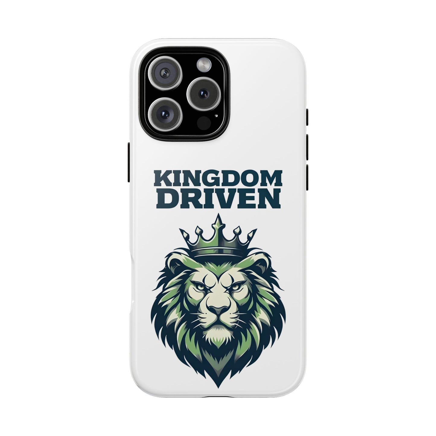 Kingdom Driven Phone Case - Lion Crown Design for iPhone 12 to iPhone 16