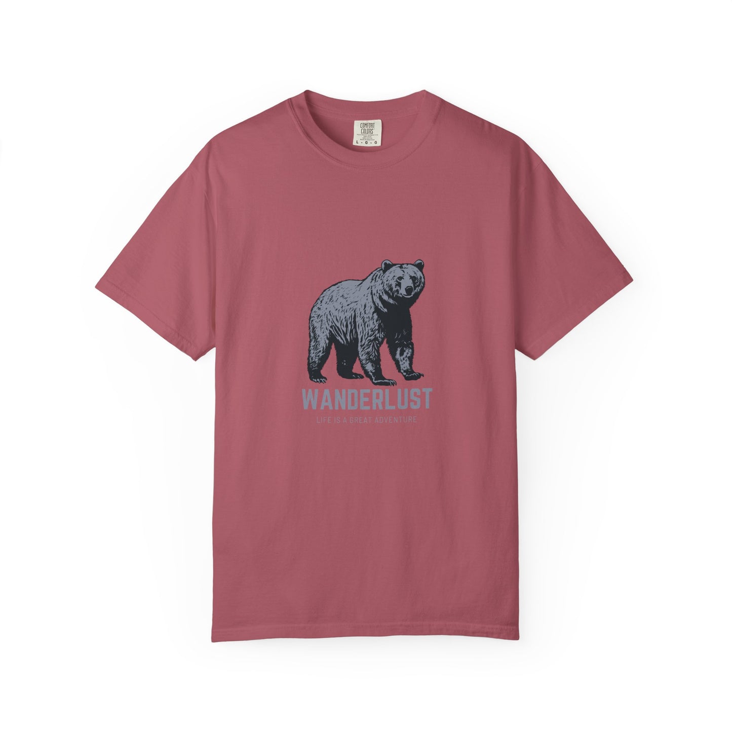 Wanderlust (Grey) Unisex Garment-Dyed T-Shirt – Soft, Durable & Comfortable Everyday Wear