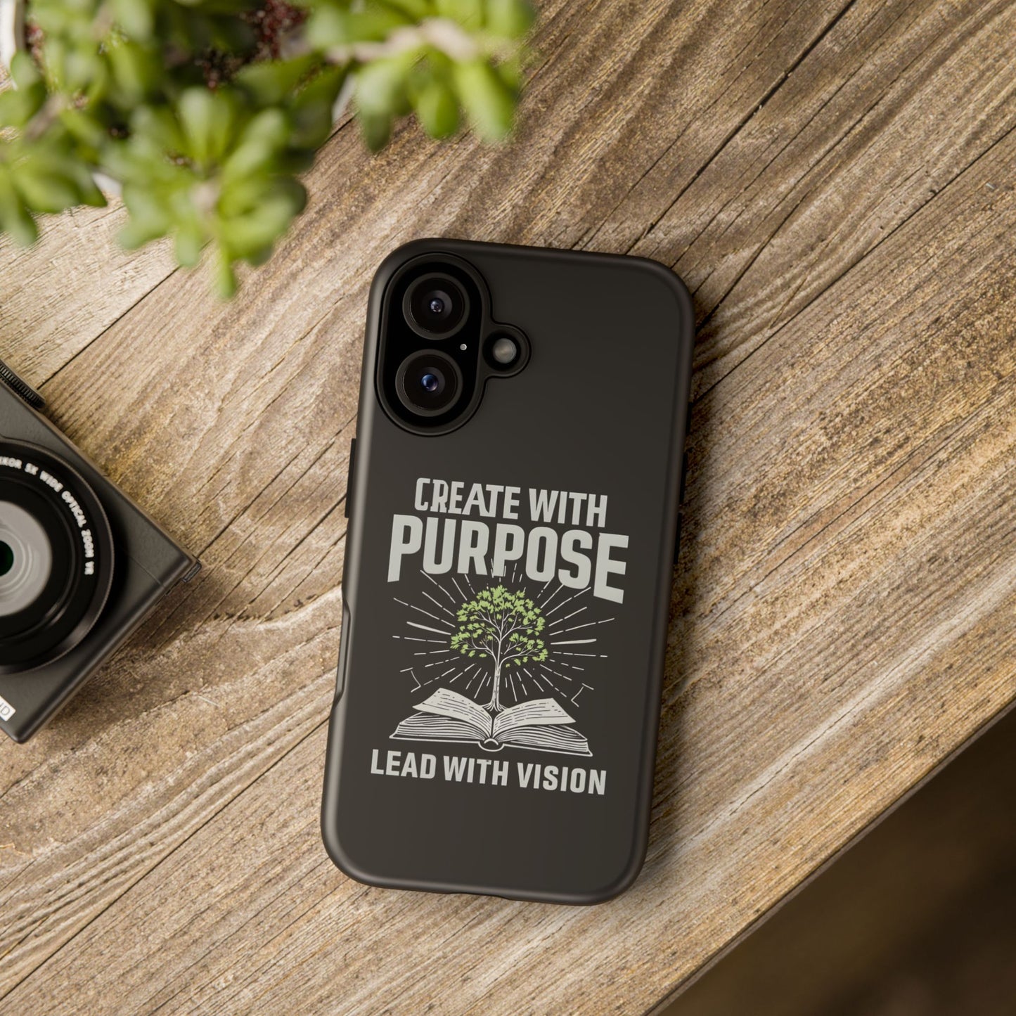Create with Purpose Phone Case - Inspirational Design for iPhone 12 to iPhone 16