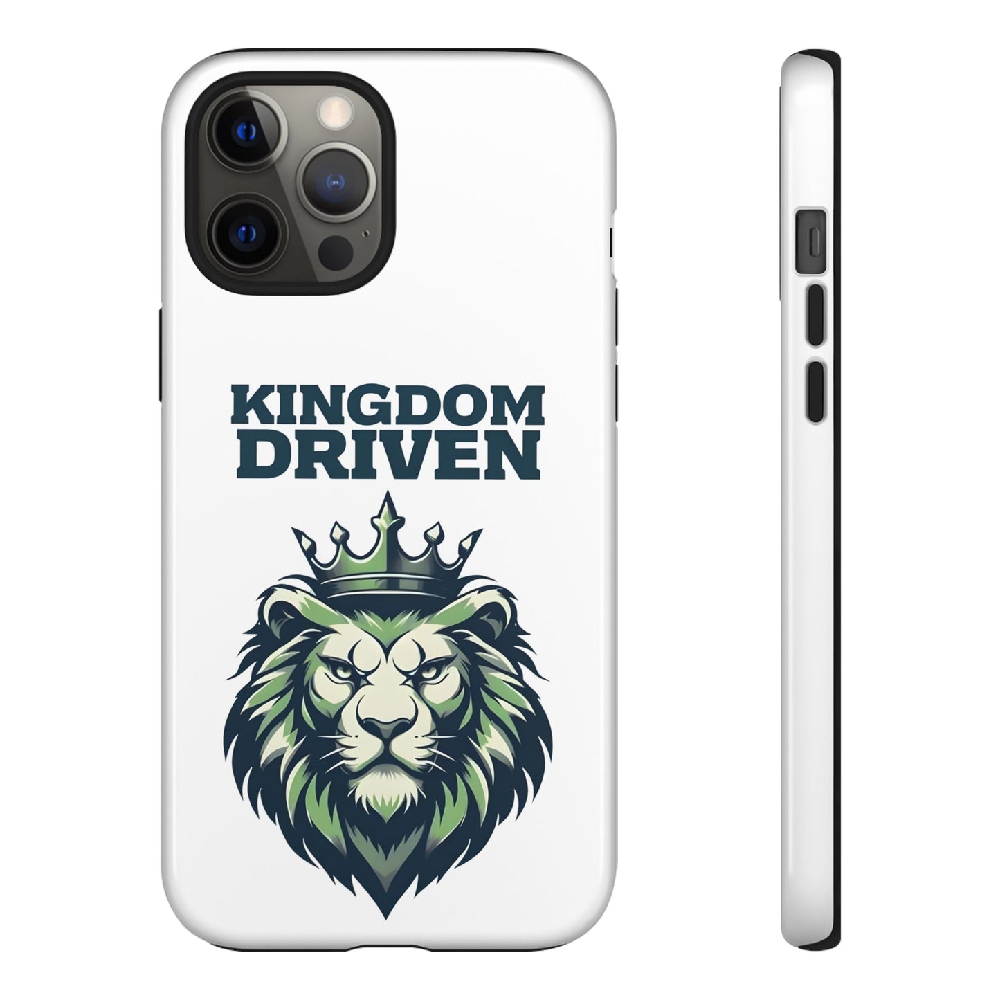 Kingdom Driven Phone Case - Lion Crown Design for iPhone 12 to iPhone 16