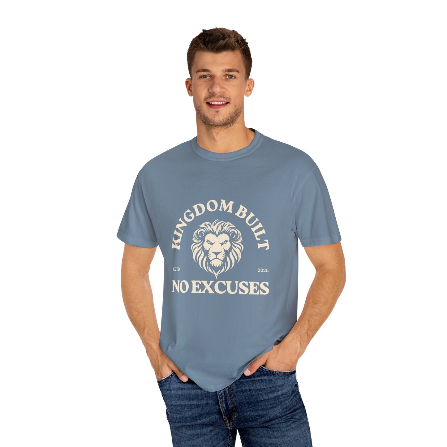 Kingdom Built Unisex Garment-Dyed T-Shirt – Soft, Durable & Comfortable Everyday Wear