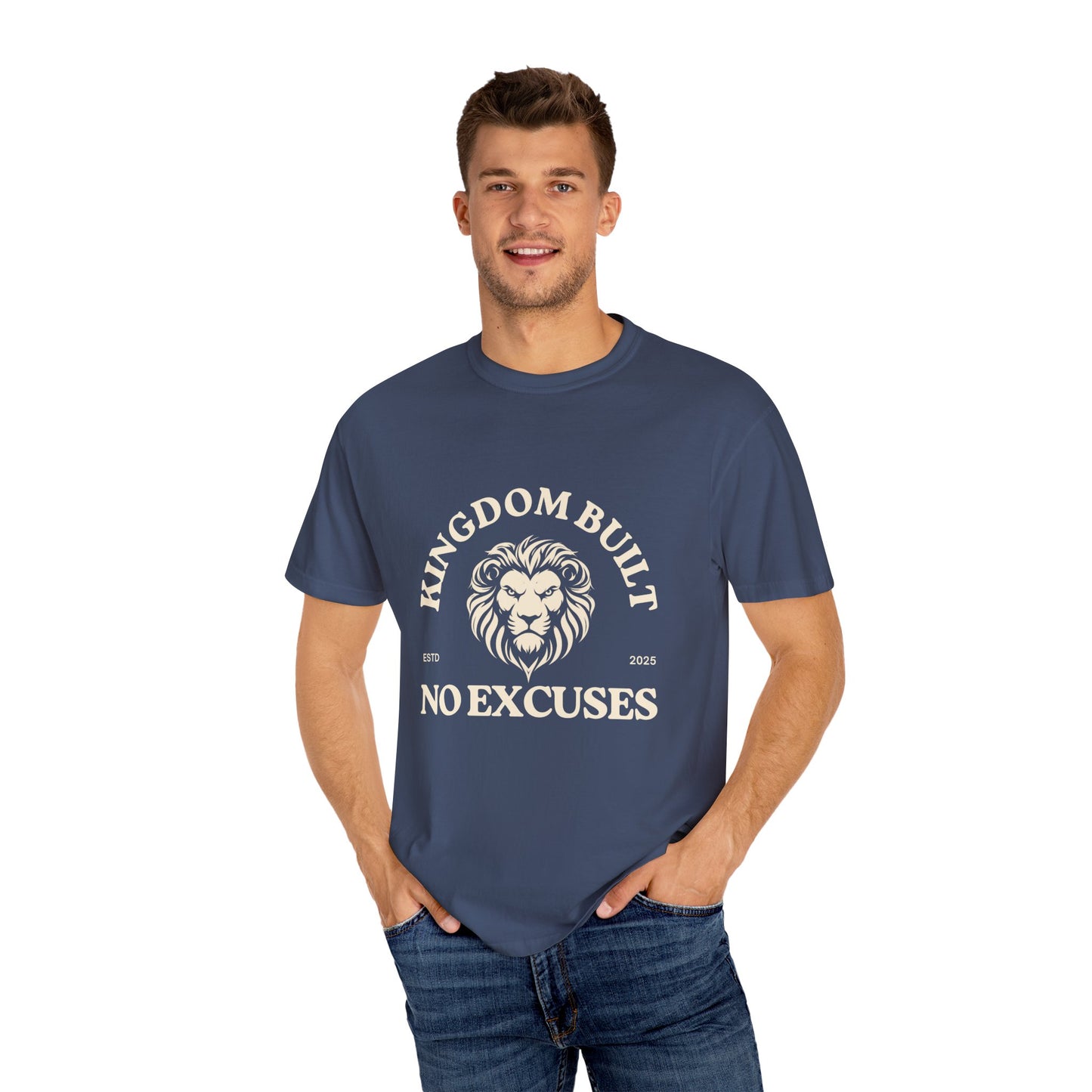 Kingdom Built Unisex Garment-Dyed T-Shirt – Soft, Durable & Comfortable Everyday Wear