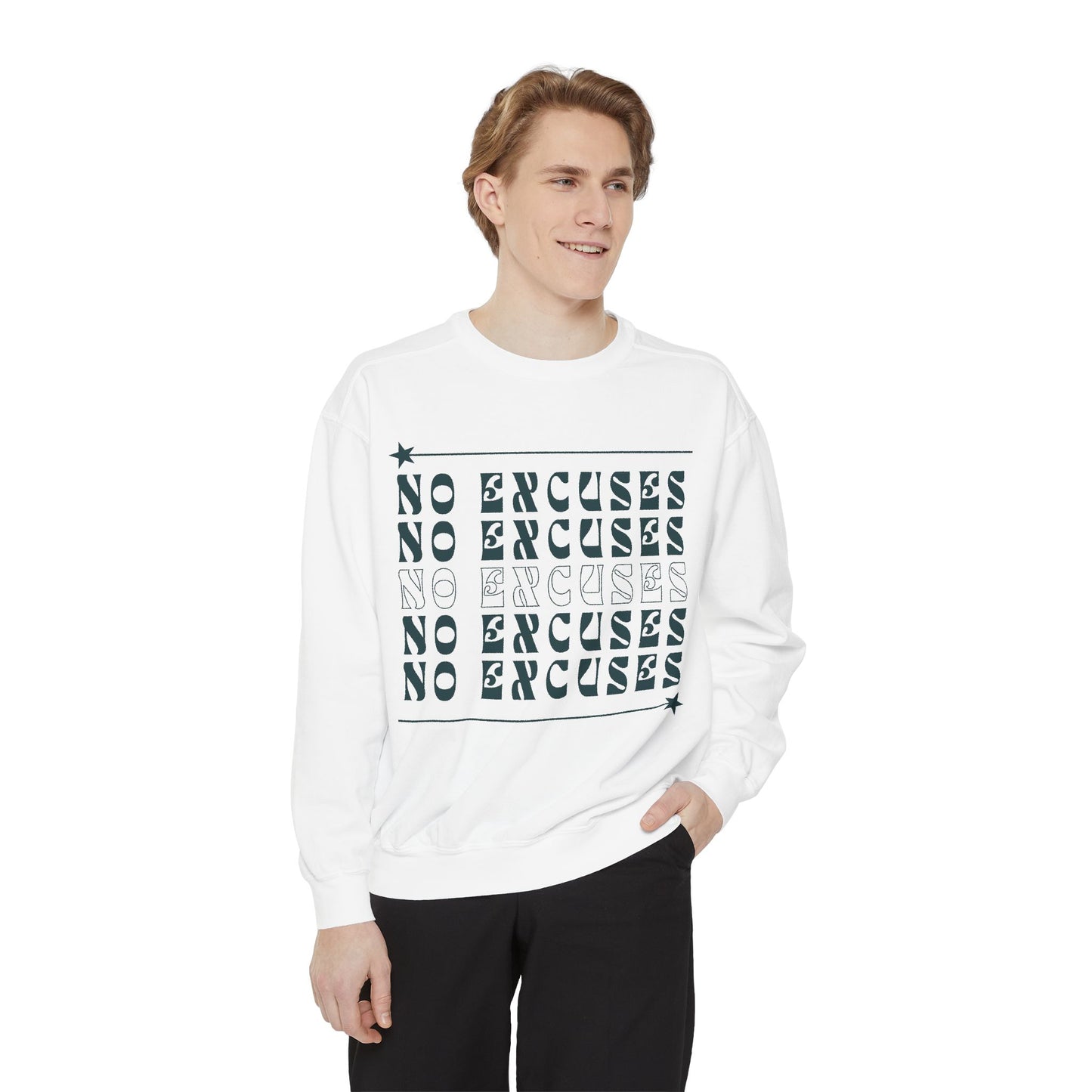 No Excuses Unisex Heavyweight Sweatshirt – Soft, Warm & Durable for Everyday Comfort