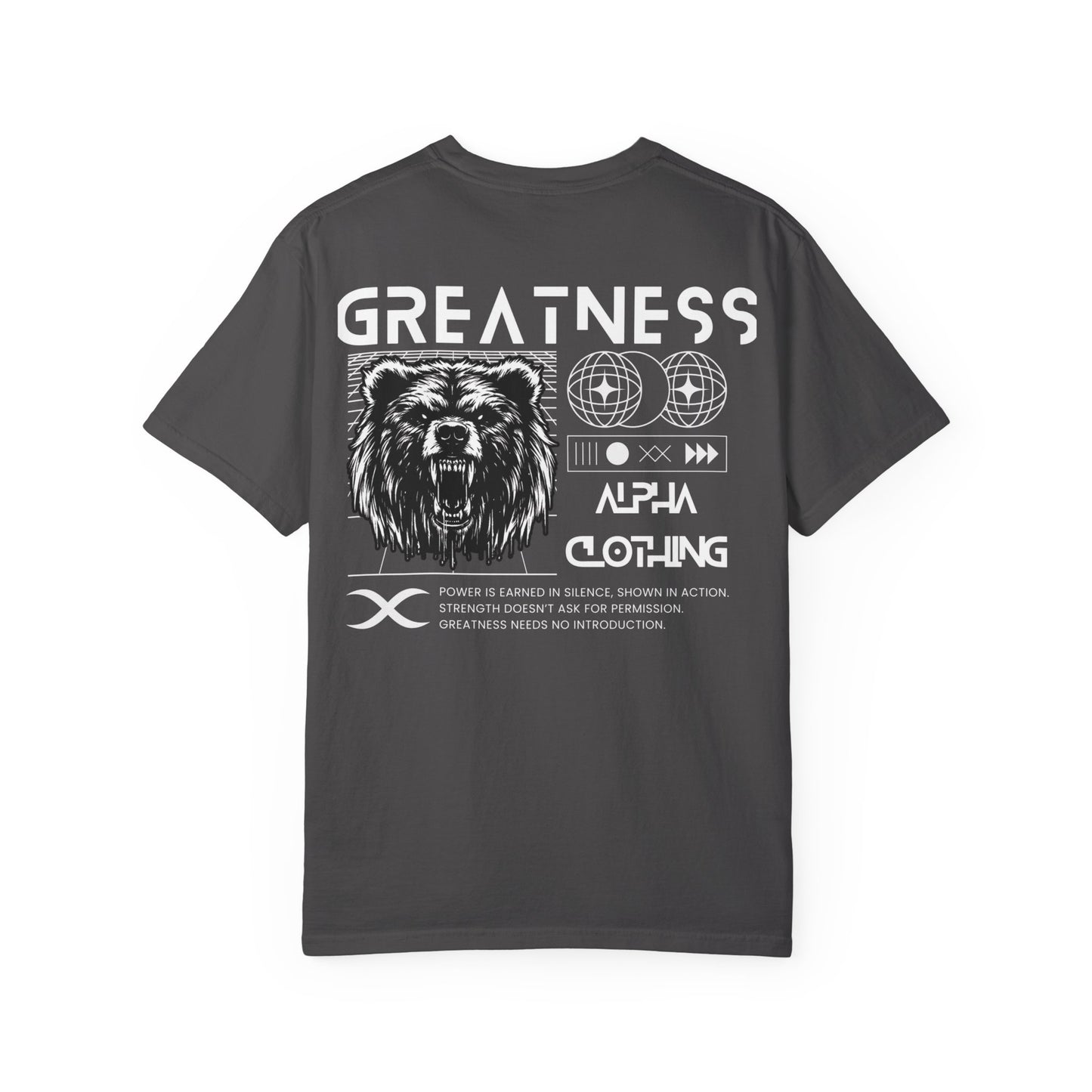 Greatness (White) Unisex Garment-Dyed T-Shirt – Soft, Durable & Comfortable Everyday Wear