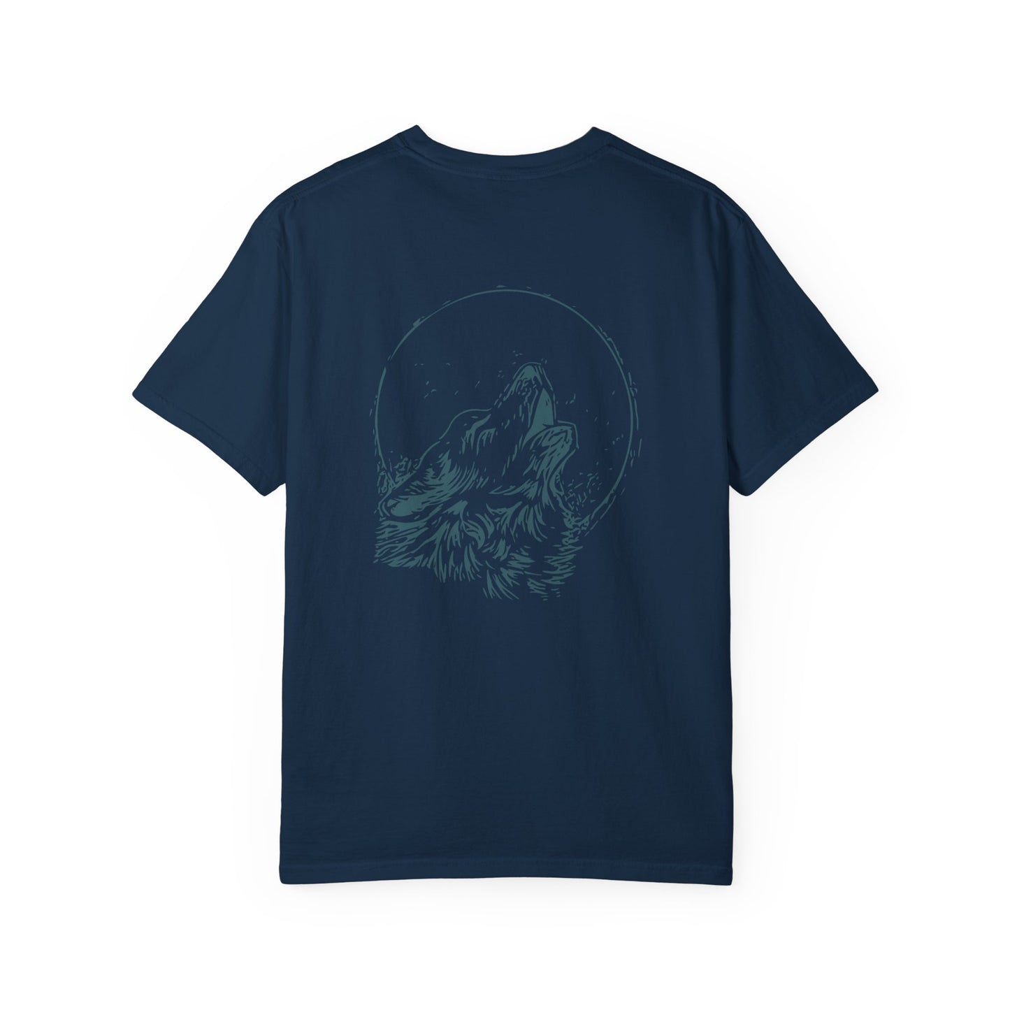 GVA Howling Wolf (Teal) Unisex Garment-Dyed T-Shirt – Soft, Durable & Comfortable Everyday Wear