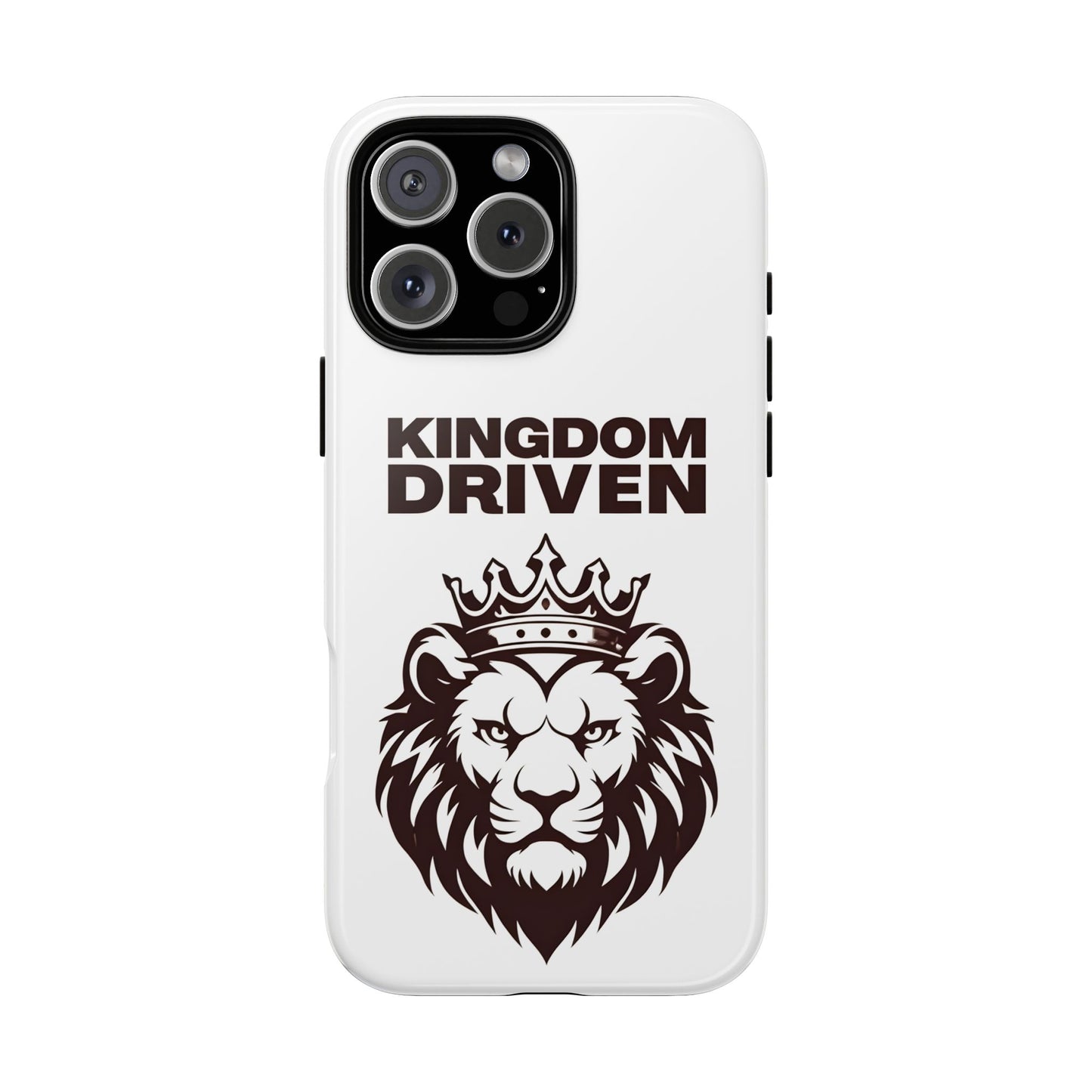 Kingdom Driven Phone Case - Lion Crown Design for iPhone 12 to iPhone 16