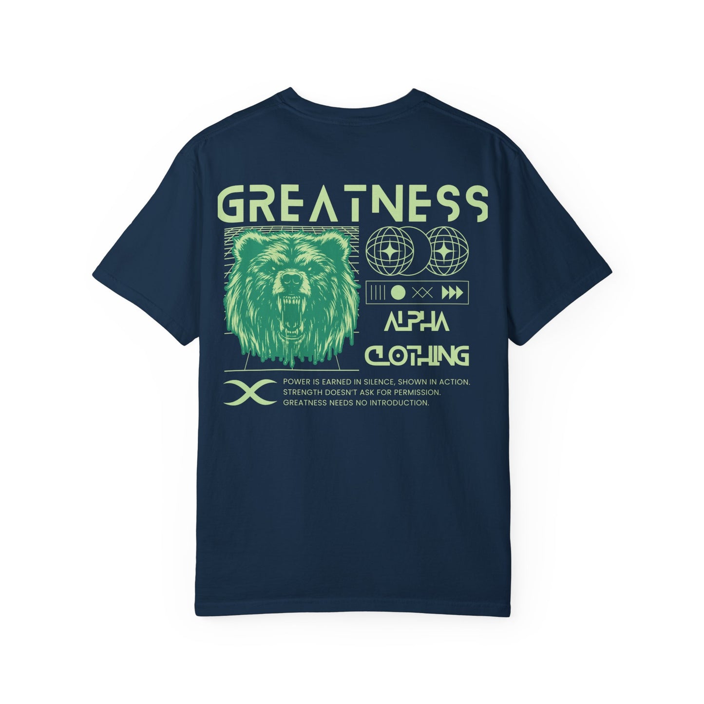 Greatness (Lime) Unisex Garment-Dyed T-Shirt – Soft, Durable & Comfortable Everyday Wear