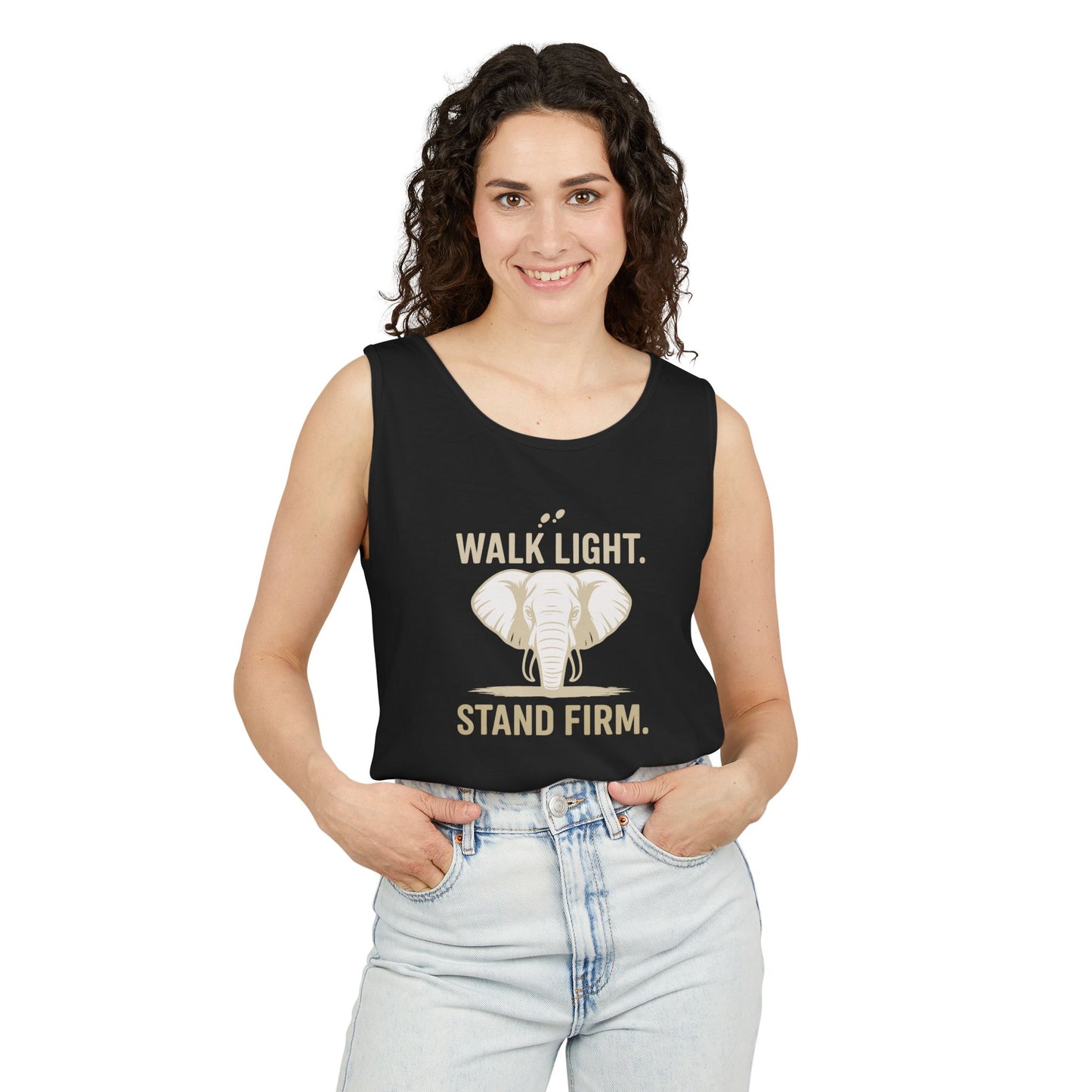 WLSF Unisex Garment-Dyed Tank Top, Summer Style, Casual Wear, Gifts for Him, Athleisure, Relaxed Fit