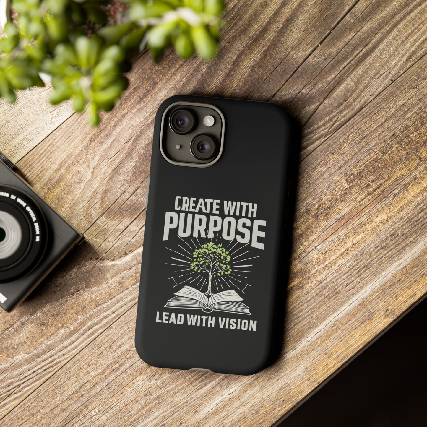 Create with Purpose Phone Case - Inspirational Design for iPhone 12 to iPhone 16