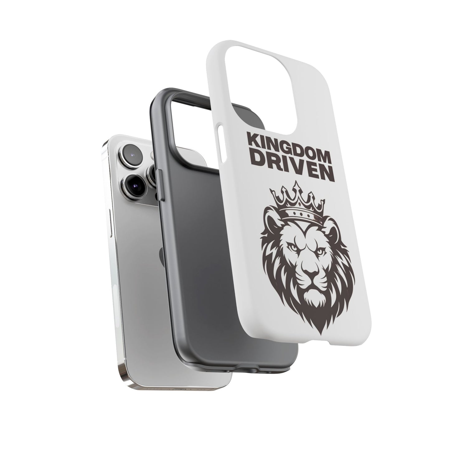Kingdom Driven Phone Case - Lion Crown Design for iPhone 12 to iPhone 16