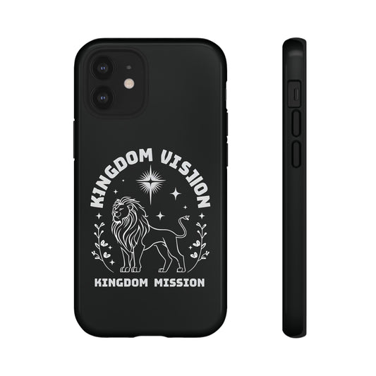 Kingdom Vision Phone Case - Inspirational Lion Design for iPhone 12 to iPhone 16