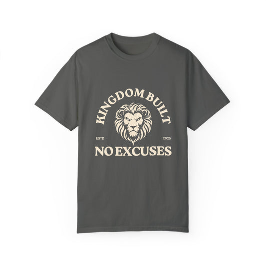 Kingdom Built Unisex Garment-Dyed T-Shirt – Soft, Durable & Comfortable Everyday Wear